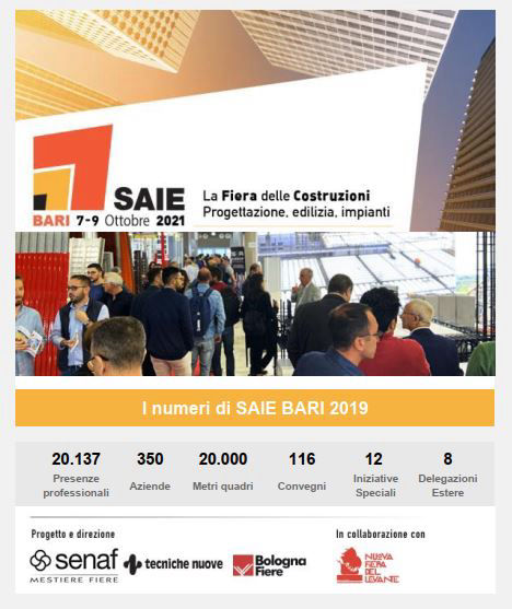 #saie #saie2021 #serramenti #innovazione #sviluppo #tecnologia #madeinitaly #bim #edilizia #digitalizzazione #posainopera #trasparenze #isolamento #nanotecnologie #esposizione #senaf